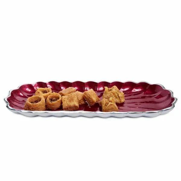 Julia Knight 14 Inch Pomegranate Peony Rectangular Tray Image 2 J. Schrecker Jewelry Hopkinsville, KY