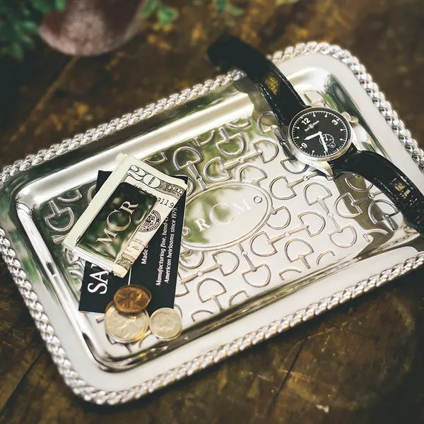 Salisbury Derby Small Rectangular Vanity Tray Image 2 J. Schrecker Jewelry Hopkinsville, KY