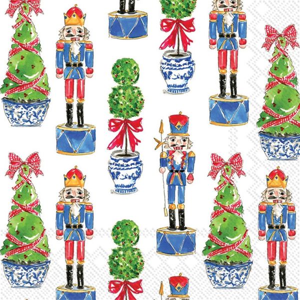 Ihr Nutcrackers and Topiary Paper Lunch Napkins J. Schrecker Jewelry Hopkinsville, KY