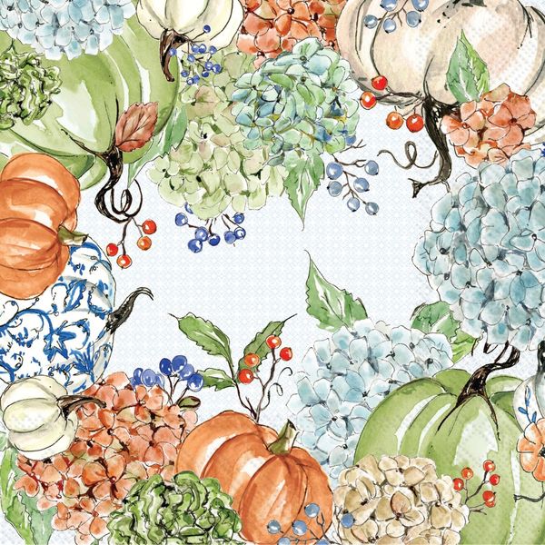 Ihr Fall Hydrangea Allover by Rosanne Beck Paper Cocktail Napkins J. Schrecker Jewelry Hopkinsville, KY