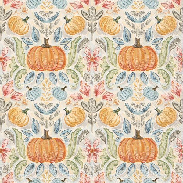 Ihr Fall Toile Pumpkins Paper Cocktail Napkins J. Schrecker Jewelry Hopkinsville, KY