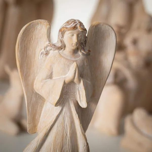 Whitewashed Finish Nine Piece Nativity Set Image 2 J. Schrecker Jewelry Hopkinsville, KY