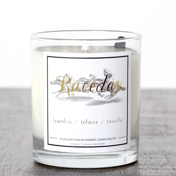 Raceday Hand Poured Soy Wax Candle J. Schrecker Jewelry Hopkinsville, KY