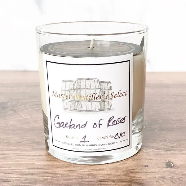Garland of Roses Hand Poured Soy Wax Candle J. Schrecker Jewelry Hopkinsville, KY