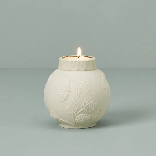 Lenox Ornamental Glow Pinecone Votive Candleholder with Tealight Candle Image 2 J. Schrecker Jewelry Hopkinsville, KY
