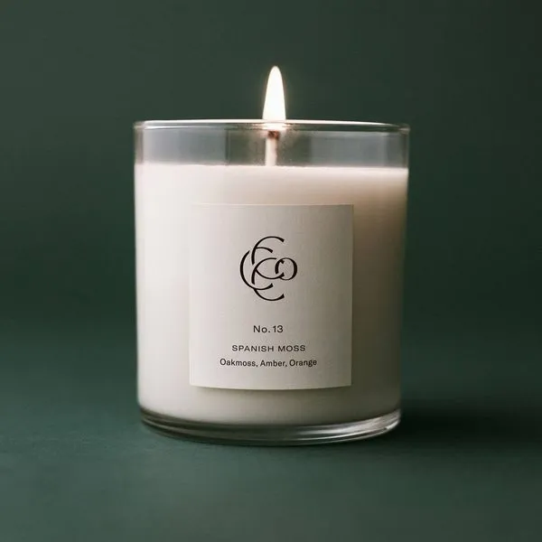No. 13 Spanish Moss 9 Ounce Small Batch Hand Poured Soy Wax Candle by Charleston Candle Company Image 2 J. Schrecker Jewelry Hopkinsville, KY