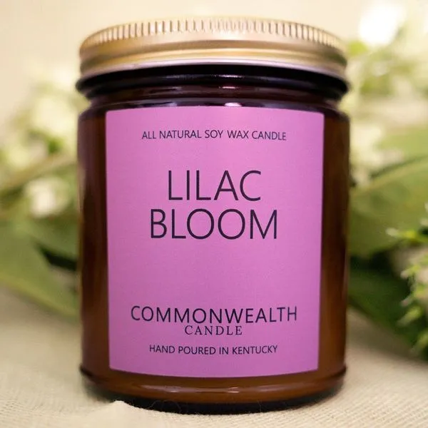Commonwealth Candle Lilac Bloom 8 Ounce Soy Wax Candle J. Schrecker Jewelry Hopkinsville, KY