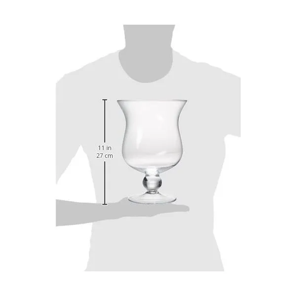 Crystal Hurricane Vase with Pedestal Base Image 3 J. Schrecker Jewelry Hopkinsville, KY