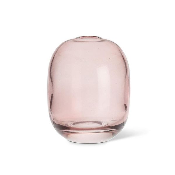 Petite Deep Rose Pink Oval Glass Bud Vase J. Schrecker Jewelry Hopkinsville, KY