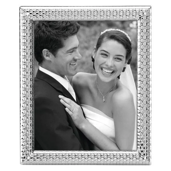 Reed & Barton Watchband Design 8 x 10 Silver-Plated Frame J. Schrecker Jewelry Hopkinsville, KY