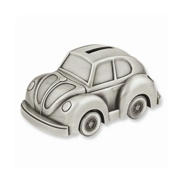 Bug Style Car Bank in Pewter Finish J. Schrecker Jewelry Hopkinsville, KY