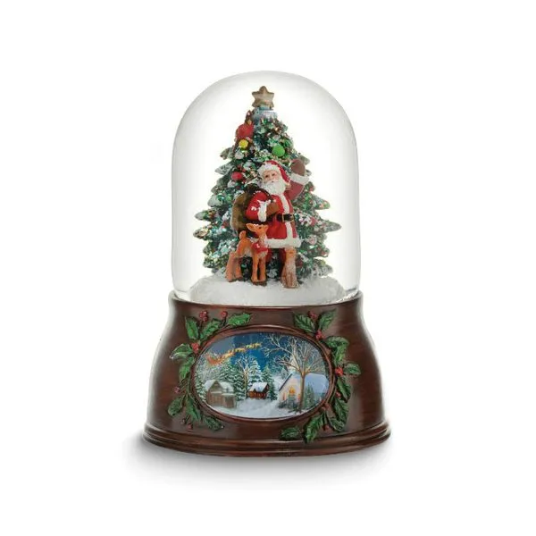 Santa And Christmas Tree Snow Globe - Jolly Old Saint Nick J. Schrecker Jewelry Hopkinsville, KY