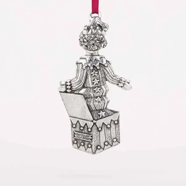 Jack in the Box Toy Pewter Ornament Image 2 J. Schrecker Jewelry Hopkinsville, KY