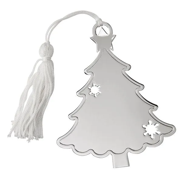 Engravable Tree Ornament with Snowflakes J. Schrecker Jewelry Hopkinsville, KY