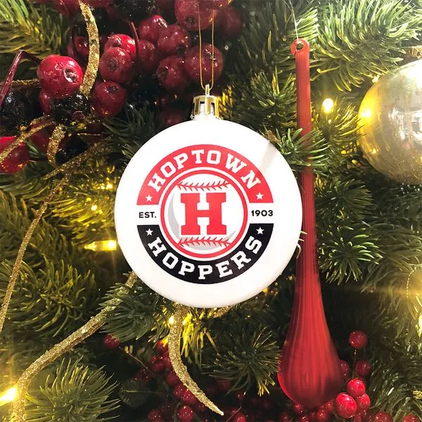 Official Hoptown Hoppers Baseball Ornament J. Schrecker Jewelry Hopkinsville, KY
