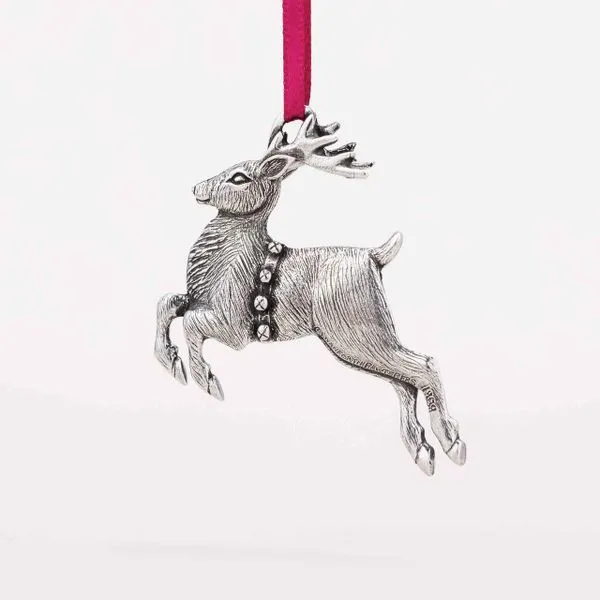 Pewter Reindeer Ornament Image 2 J. Schrecker Jewelry Hopkinsville, KY