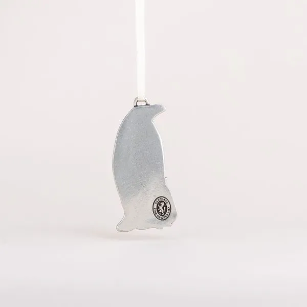 Penguin Pewter Ornament with Enamel Image 2 J. Schrecker Jewelry Hopkinsville, KY