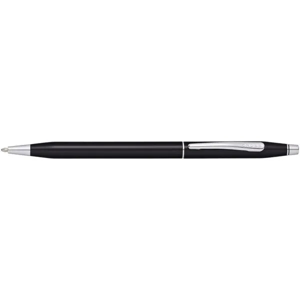 Classic Century Black Lacquer with Chrome Ballpoint Pen J. Schrecker Jewelry Hopkinsville, KY