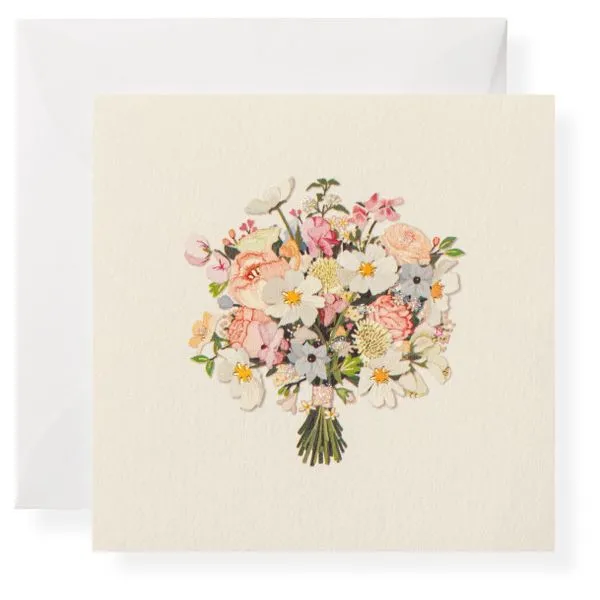 Bouquet Enclosure Note Card with Vellum Envelope J. Schrecker Jewelry Hopkinsville, KY