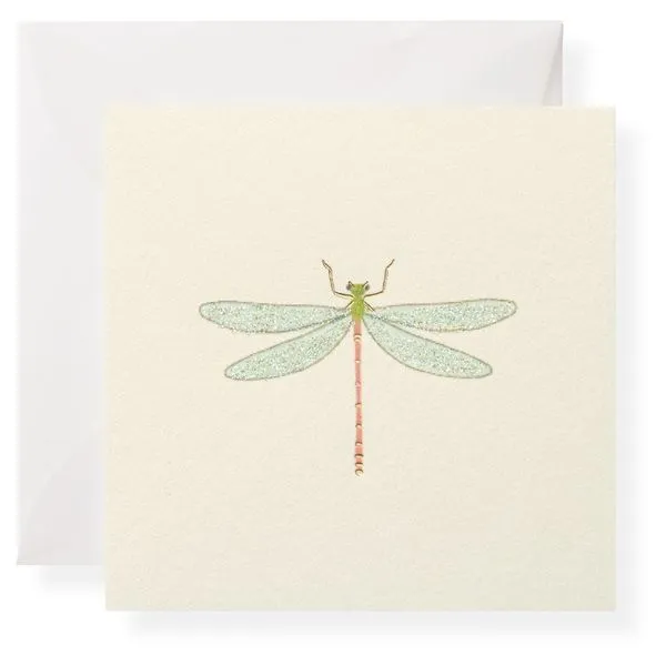 Dragonfly Enclosure Note Card with Vellum Envelope J. Schrecker Jewelry Hopkinsville, KY