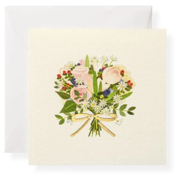 Garden Bouquet Note Card with Vellum Envelope J. Schrecker Jewelry Hopkinsville, KY