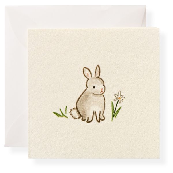 Baby Bunny Enclosure Note Card J. Schrecker Jewelry Hopkinsville, KY