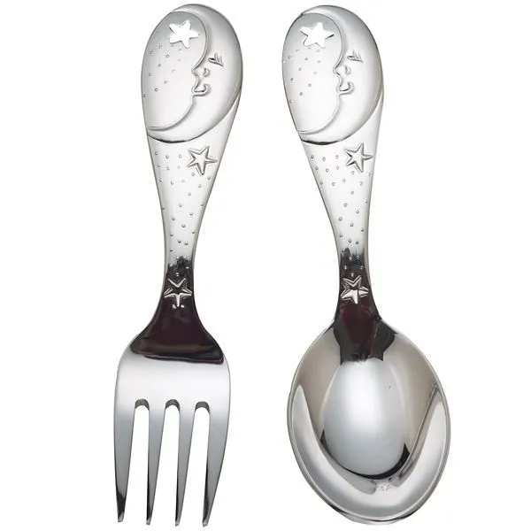 Reed & Barton Sweet Dreams Stainless Steel 2-Piece Child's Flatware Set J. Schrecker Jewelry Hopkinsville, KY