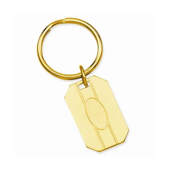 Engravable Gold Plated Key Ring J. Schrecker Jewelry Hopkinsville, KY