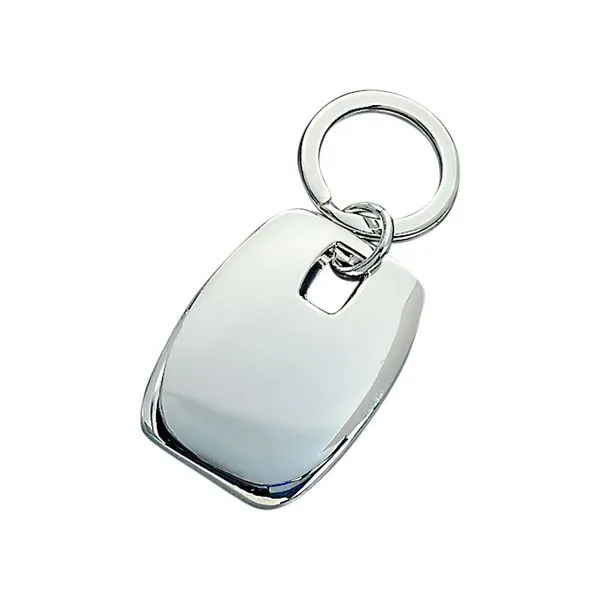 Engravable Puffed Rectangle Key Ring J. Schrecker Jewelry Hopkinsville, KY