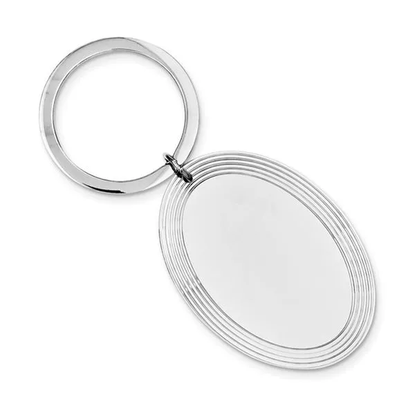 Engravable Sterling Silver Oval Key Ring J. Schrecker Jewelry Hopkinsville, KY