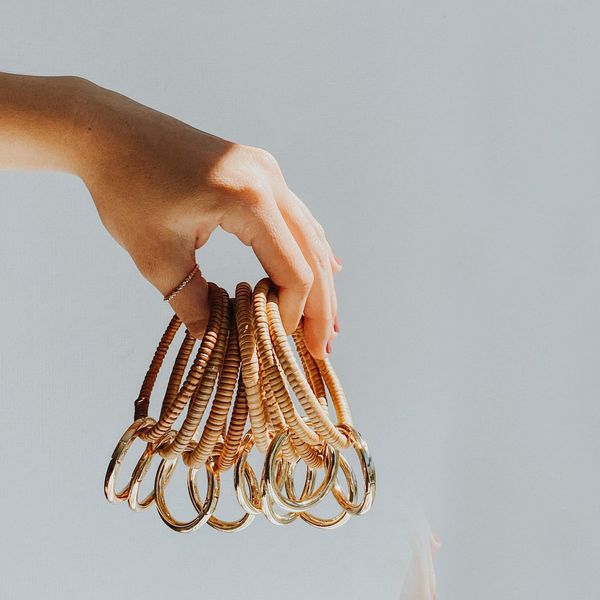 Handmade Rattan Bangle Key Ring Image 3 J. Schrecker Jewelry Hopkinsville, KY