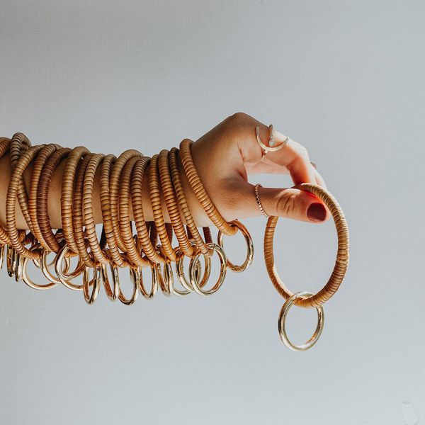 Handmade Rattan Bangle Key Ring Image 4 J. Schrecker Jewelry Hopkinsville, KY