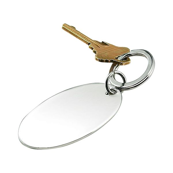Engravable Oval Tag Key Ring J. Schrecker Jewelry Hopkinsville, KY