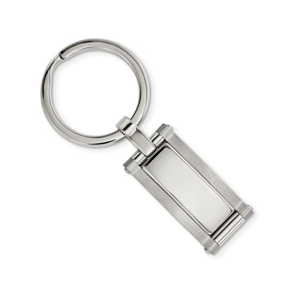 Stainless Steel Rectangular Key Ring J. Schrecker Jewelry Hopkinsville, KY