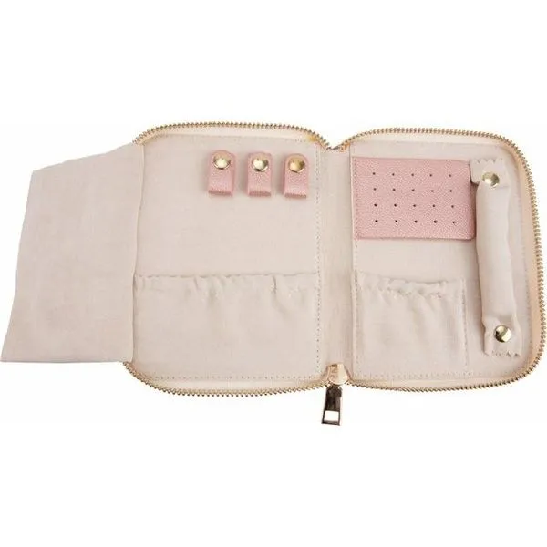Rose Blush Leatherette Travel Jewelry Case Image 2 J. Schrecker Jewelry Hopkinsville, KY