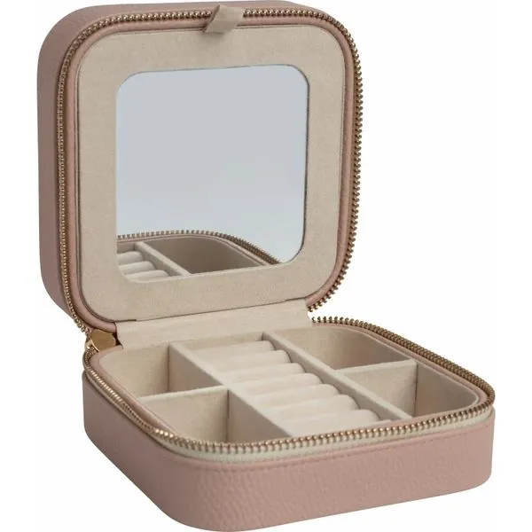 Blush Leatherette Jewelry Case with Mirror Image 2 J. Schrecker Jewelry Hopkinsville, KY