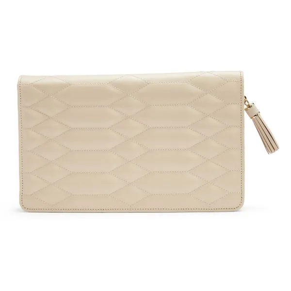 WOLF Caroline Large Jewelry Portfolio in Ivory Leather J. Schrecker Jewelry Hopkinsville, KY