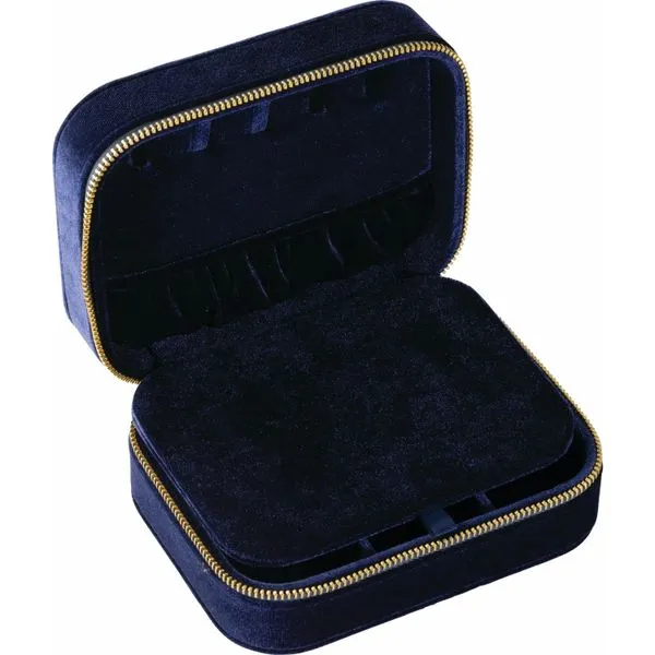 Navy Velvet Jewelry Case Image 3 J. Schrecker Jewelry Hopkinsville, KY