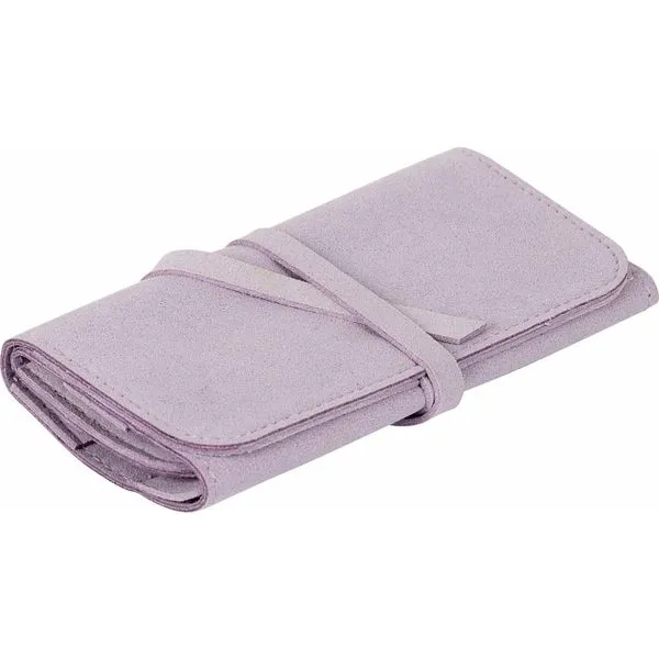 Suzette Lavender Sueded Fabric Jewelry Roll Travel Case Image 3 J. Schrecker Jewelry Hopkinsville, KY