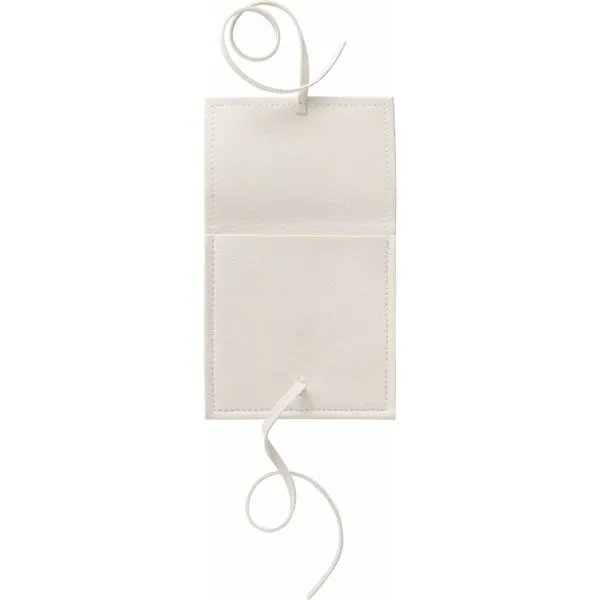 Ivory Sueded Fabric Divided Pouch with Tie Image 2 J. Schrecker Jewelry Hopkinsville, KY