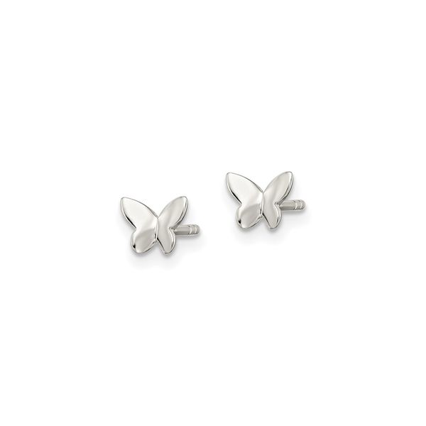 Sterling Silver Butterfly Stud Earrings Image 2 J. Schrecker Jewelry Hopkinsville, KY