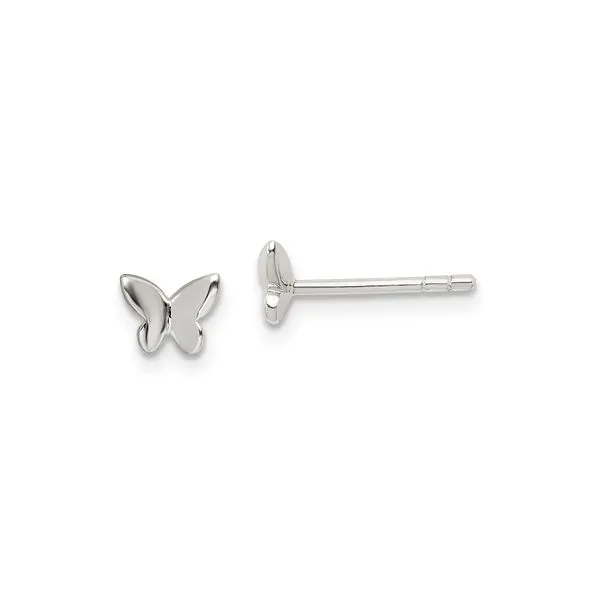 Sterling Silver Butterfly Stud Earrings J. Schrecker Jewelry Hopkinsville, KY