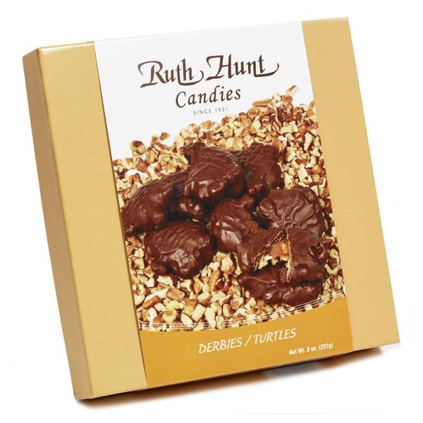 Ruth Hunt Derbies Pecan Turtles 8 Ounce Box J. Schrecker Jewelry Hopkinsville, KY
