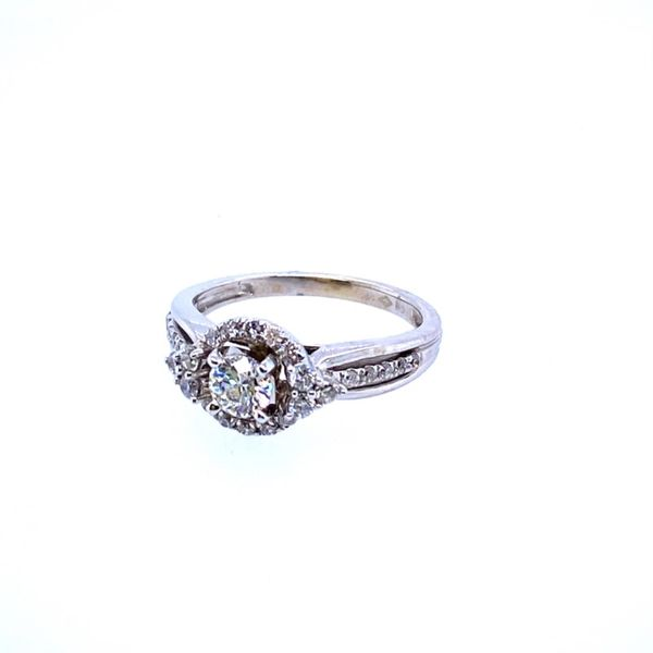 Halo Diamond Engagement Ring Image 2 J. Thomas Jewelers Rochester Hills, MI