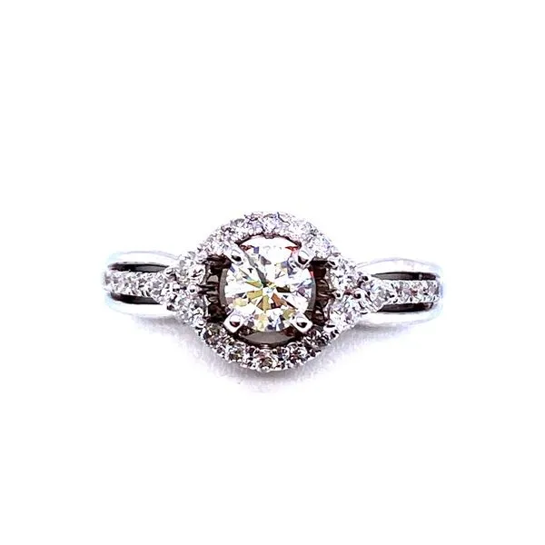 Halo Diamond Engagement Ring J. Thomas Jewelers Rochester Hills, MI