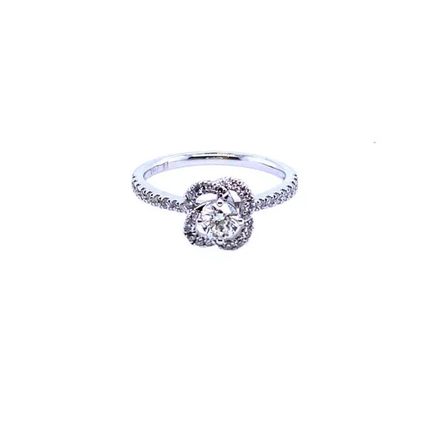 White Gold Halo Ring J. Thomas Jewelers Rochester Hills, MI