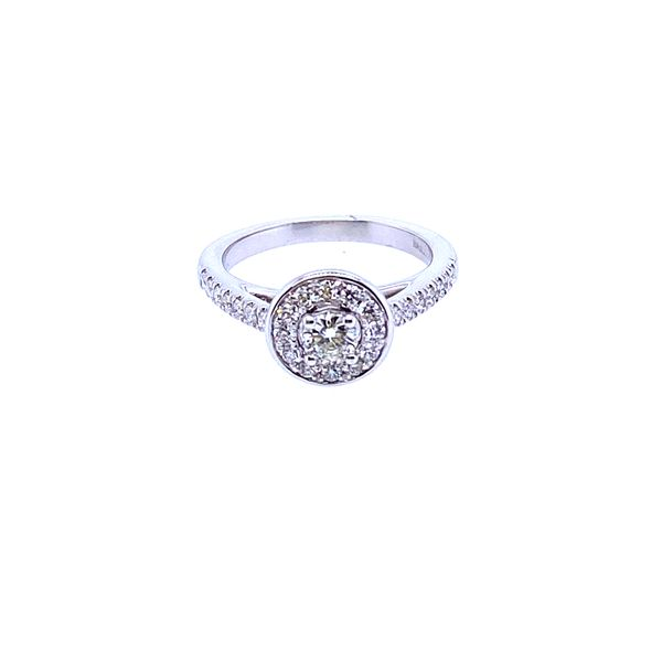 Halo Diamond Engagement Ring J. Thomas Jewelers Rochester Hills, MI