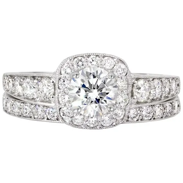Milgrain Cushion Diamond Ring J. Thomas Jewelers Rochester Hills, MI