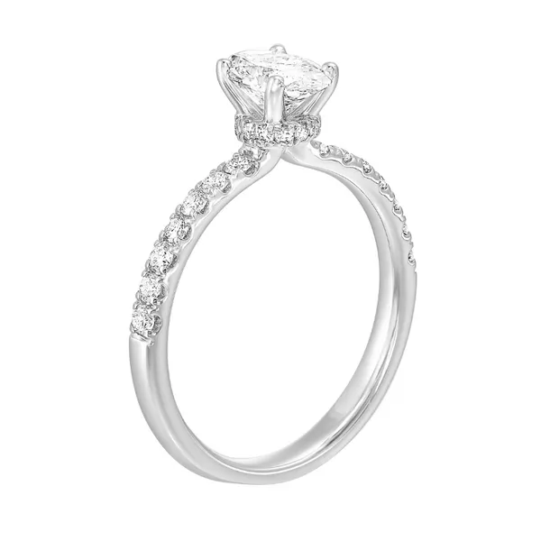 Hidden Halo Diamond Engagement Ring J. Thomas Jewelers Rochester Hills, MI