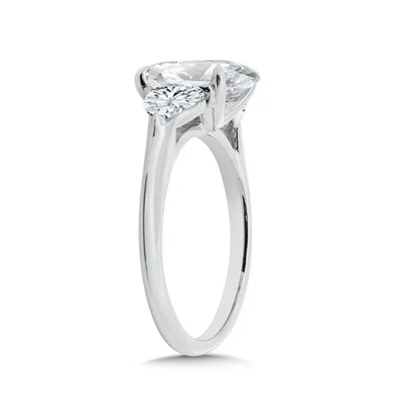 Three Stone Oval Ring Image 2 J. Thomas Jewelers Rochester Hills, MI
